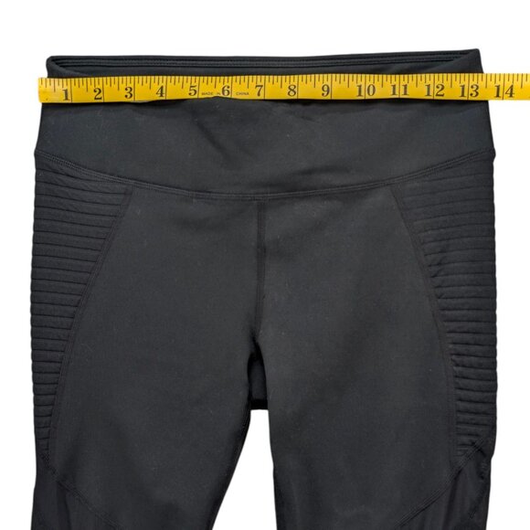 Fabletics Salar Statement Powerhold Leggings Womens Black Stretch Pants Size S - Picture 8 of 12